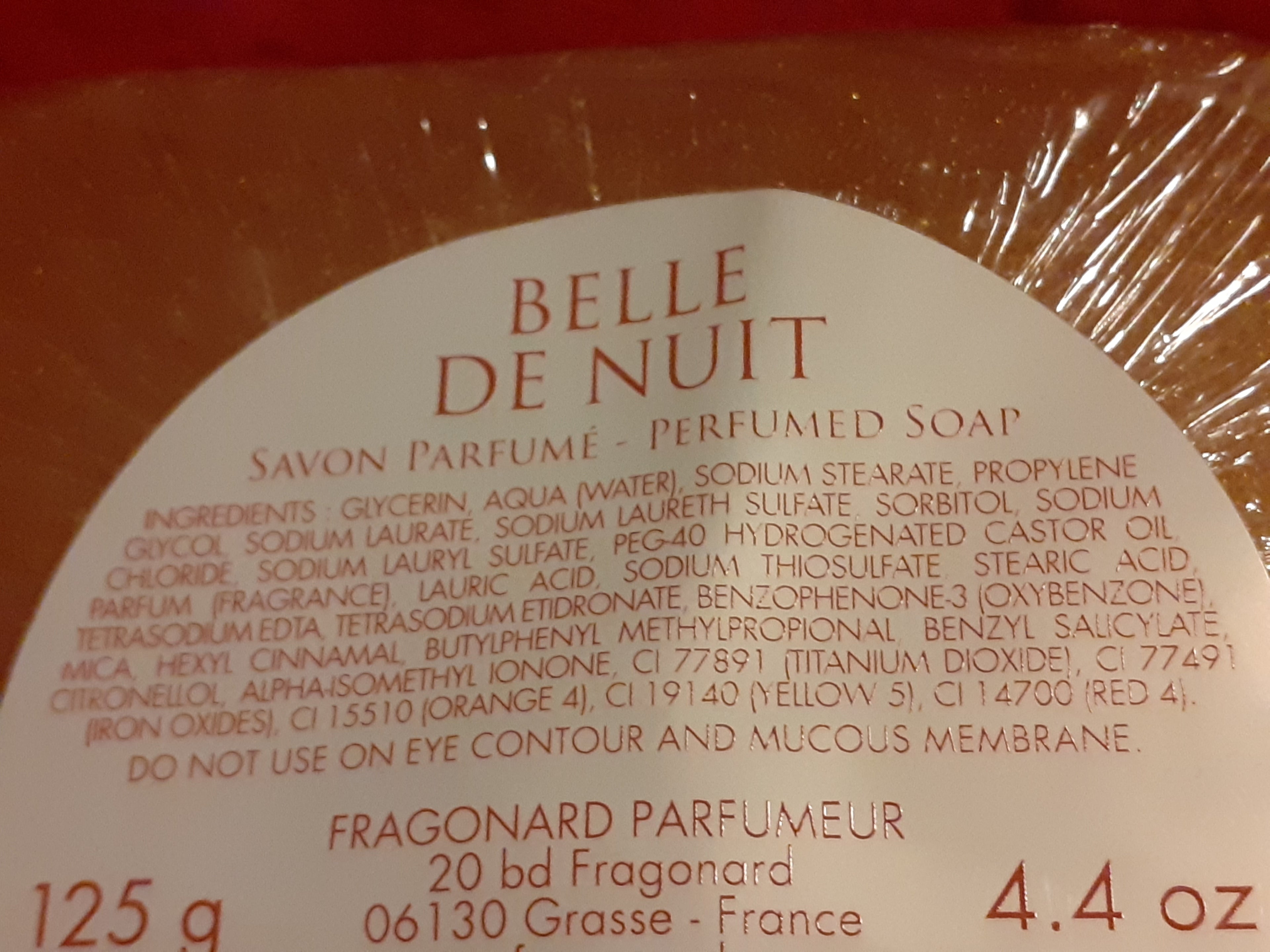 Fragonard Glycerine Soap 125g - Belle de Nuit
