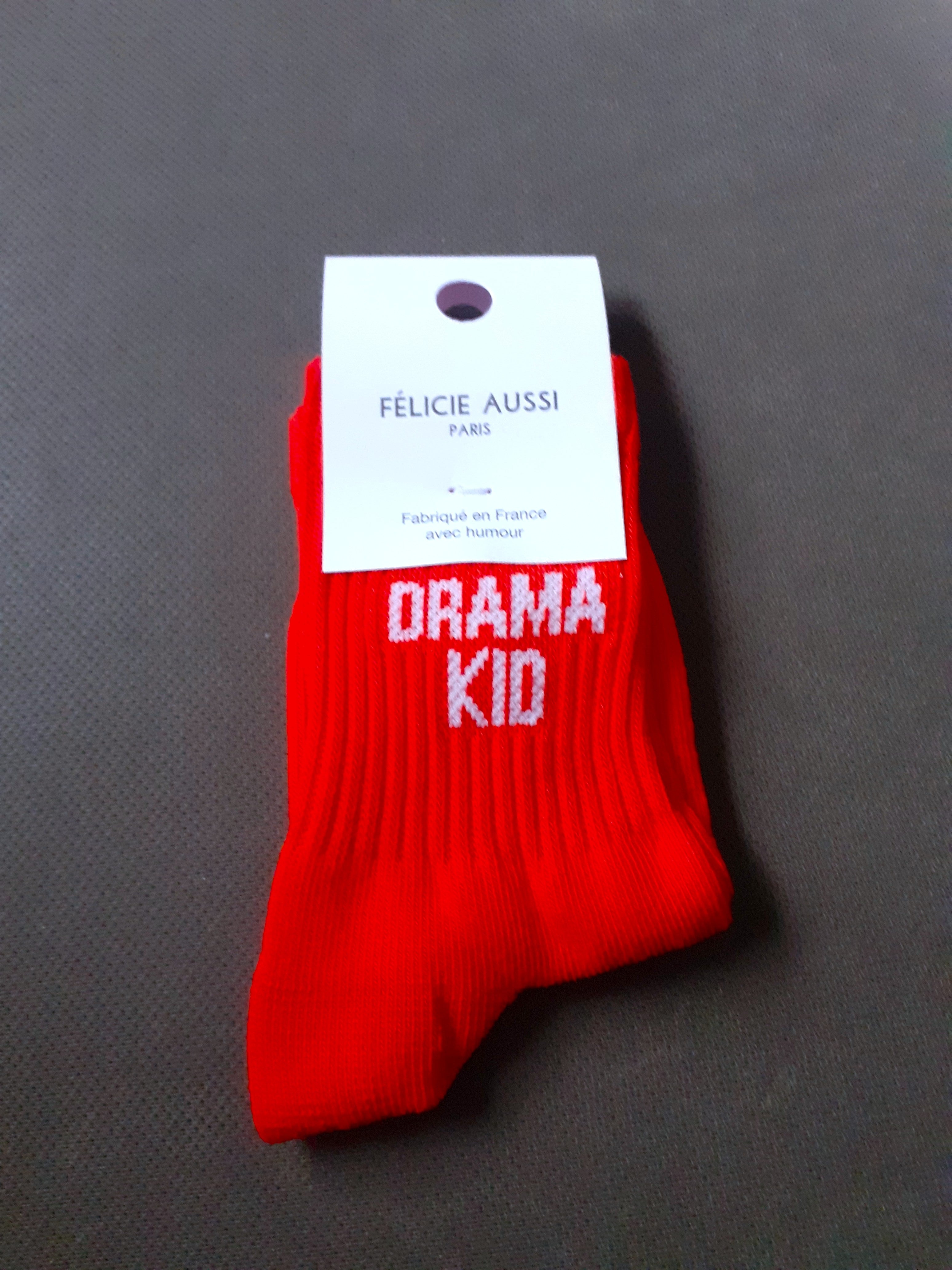 Chaussettes Enfant - DRAMA KID - rouge (3 tailles)