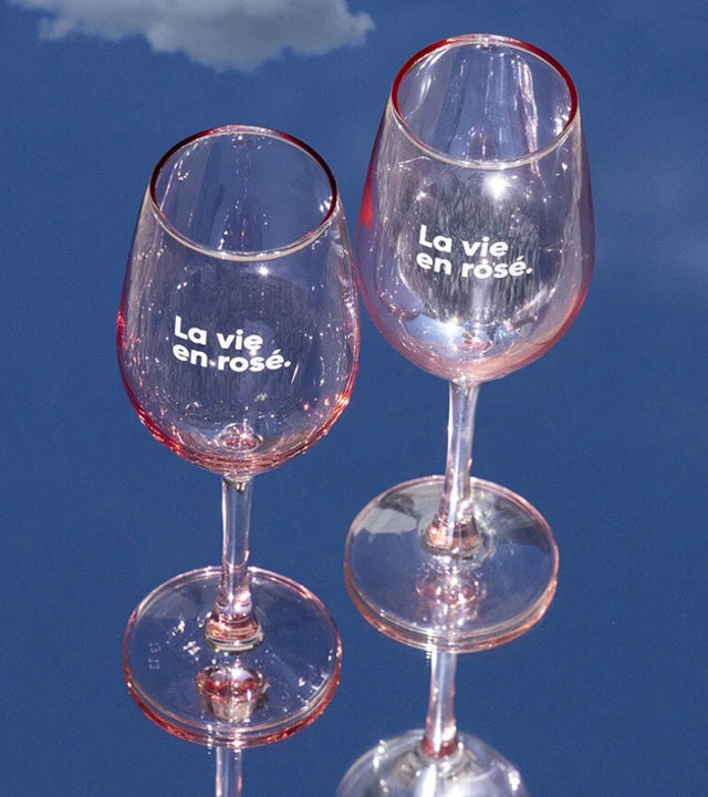 Coffret Duo verres à vin - La Vie en Rosé
