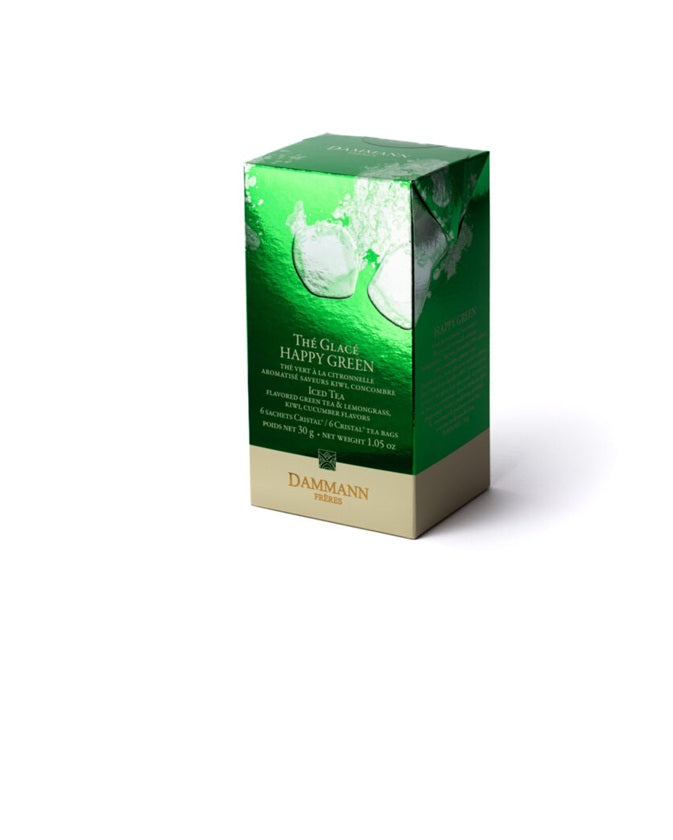 Dammann Frères - Thé vert Happy Green - 6 sachets (pour thé glacé) (DDM 02/2026)
