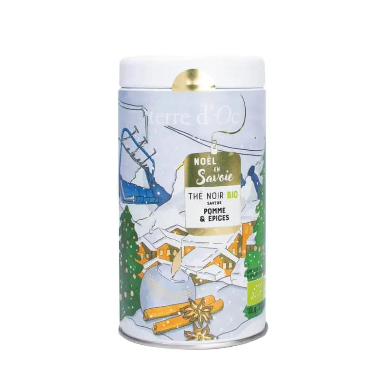 Terre d'Oc - Thé noir BIO - Noël en Savoie - boîte vrac 100gr