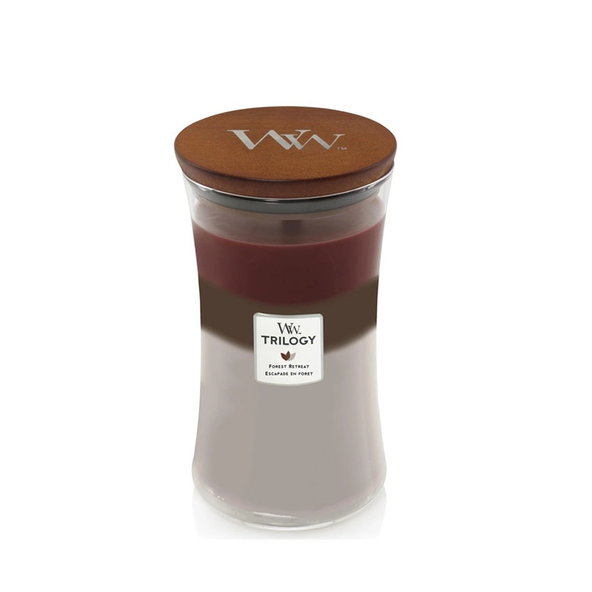 Woodwick Large Trilogy Forest Retreat (Escapade en Forêt) 609gr