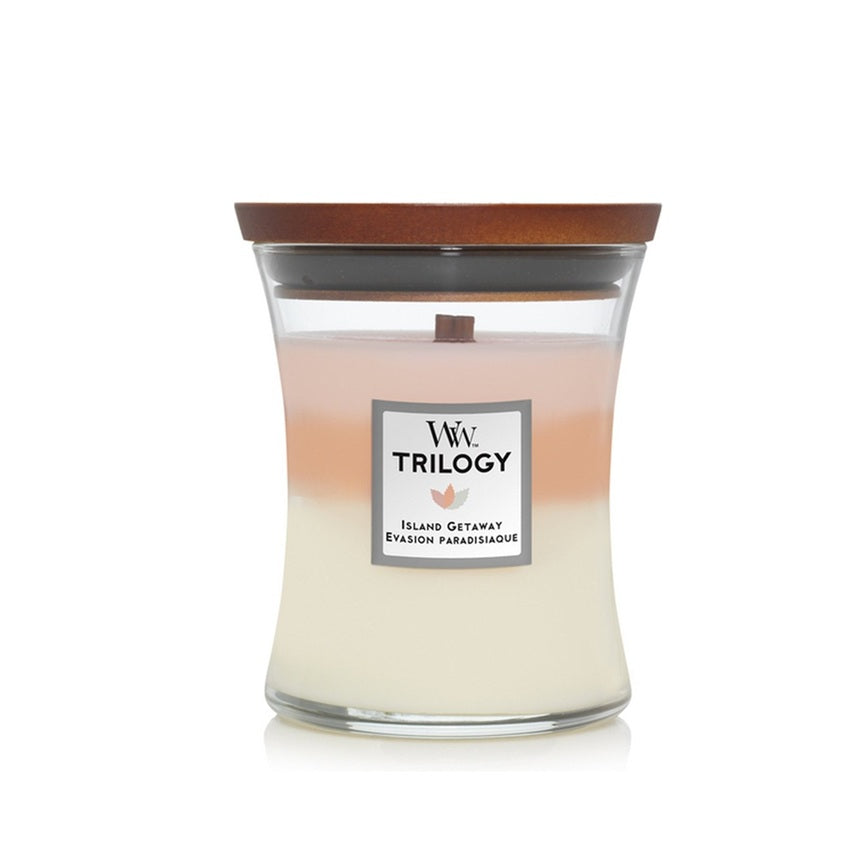 Woodwick Medium Trilogy Island Getaway (Évasion Paradisiaque) 275gr