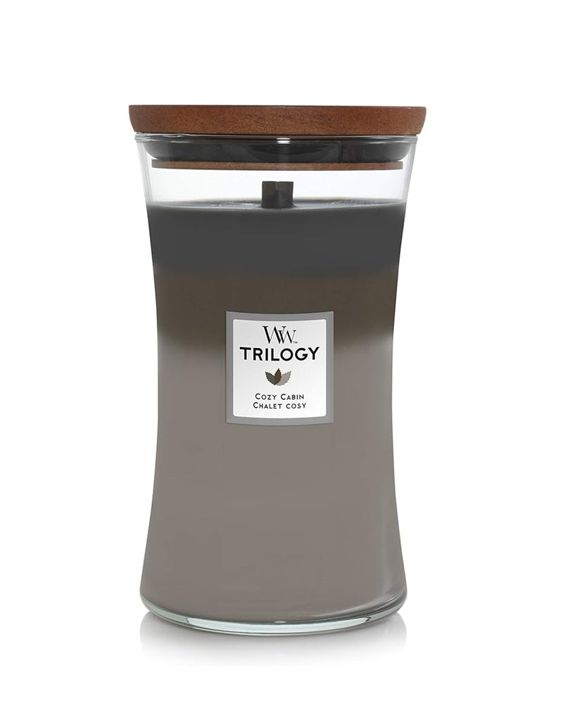 Woodwick Large Trilogy Cozy Cabin (Chalet Cosy) 609gr