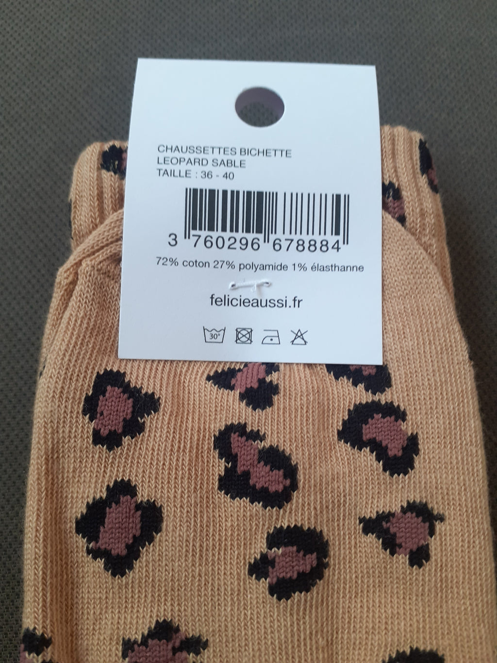 Chaussettes - BICHETTE - léopard 36/40