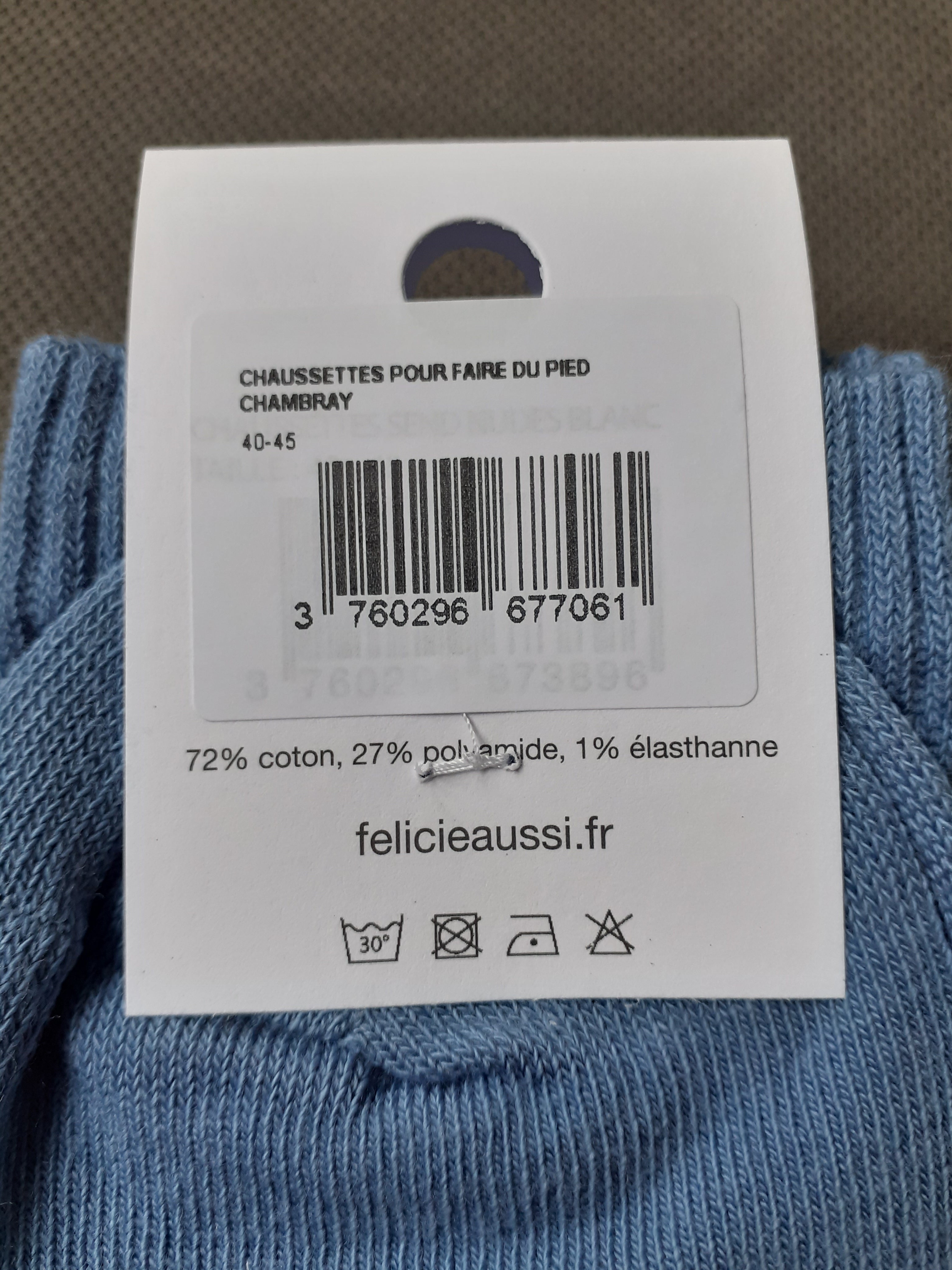 Chaussettes - Pour Faire du Pied - chambray 40/45