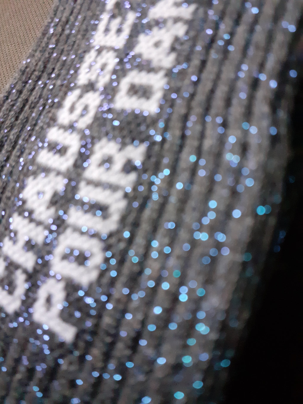 Glitter socks - POUR DANSER - charcoal 40/45