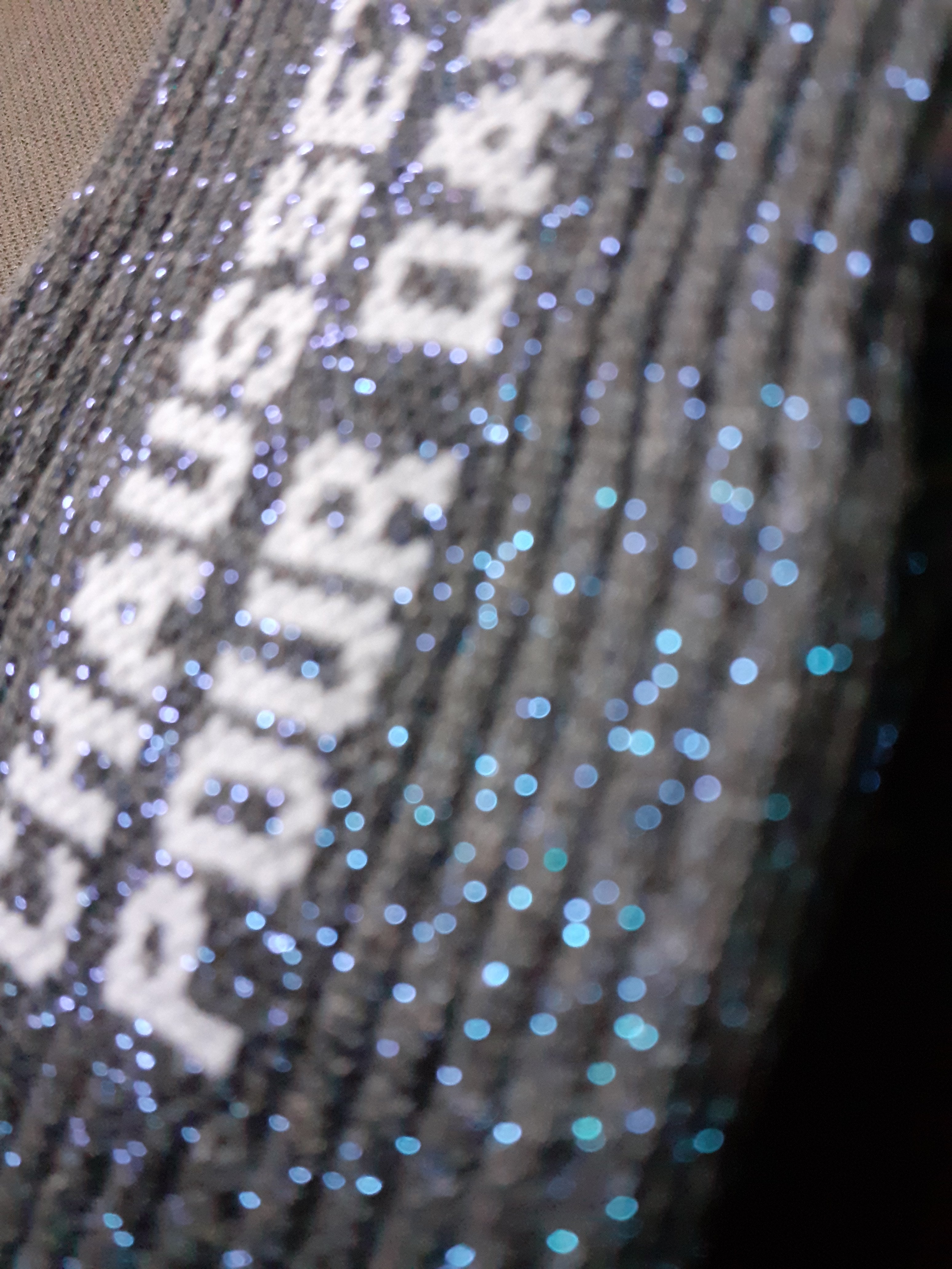 Glitter socks - POUR DANSER - charcoal 40/45