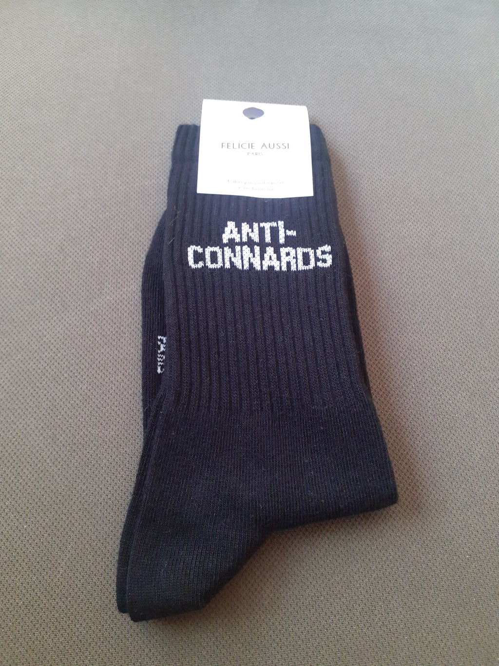 Chaussettes - ANTI-CONNARD - noire 36/40
