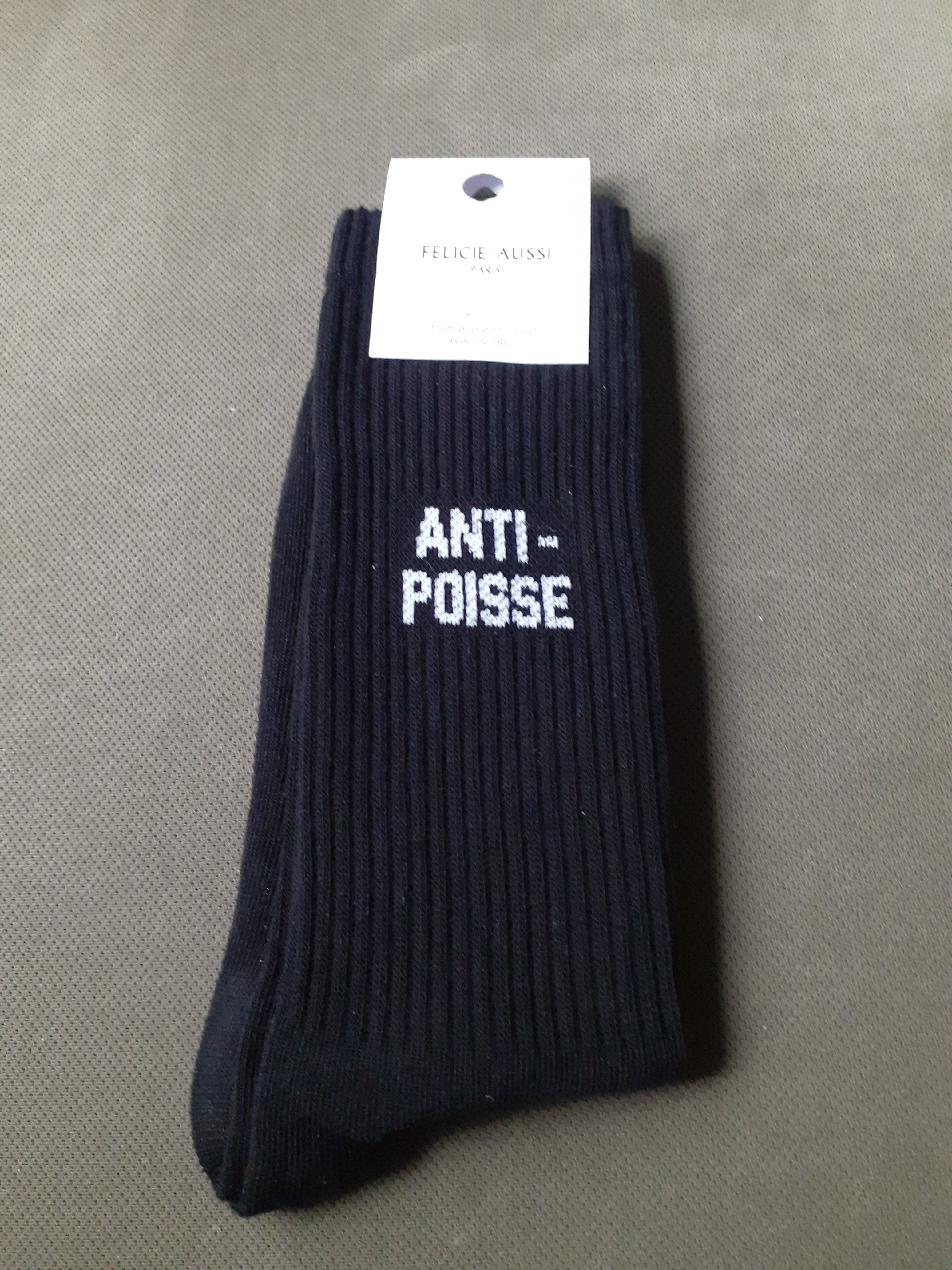 Chaussettes - ANTI-POISSE - noir 40/45