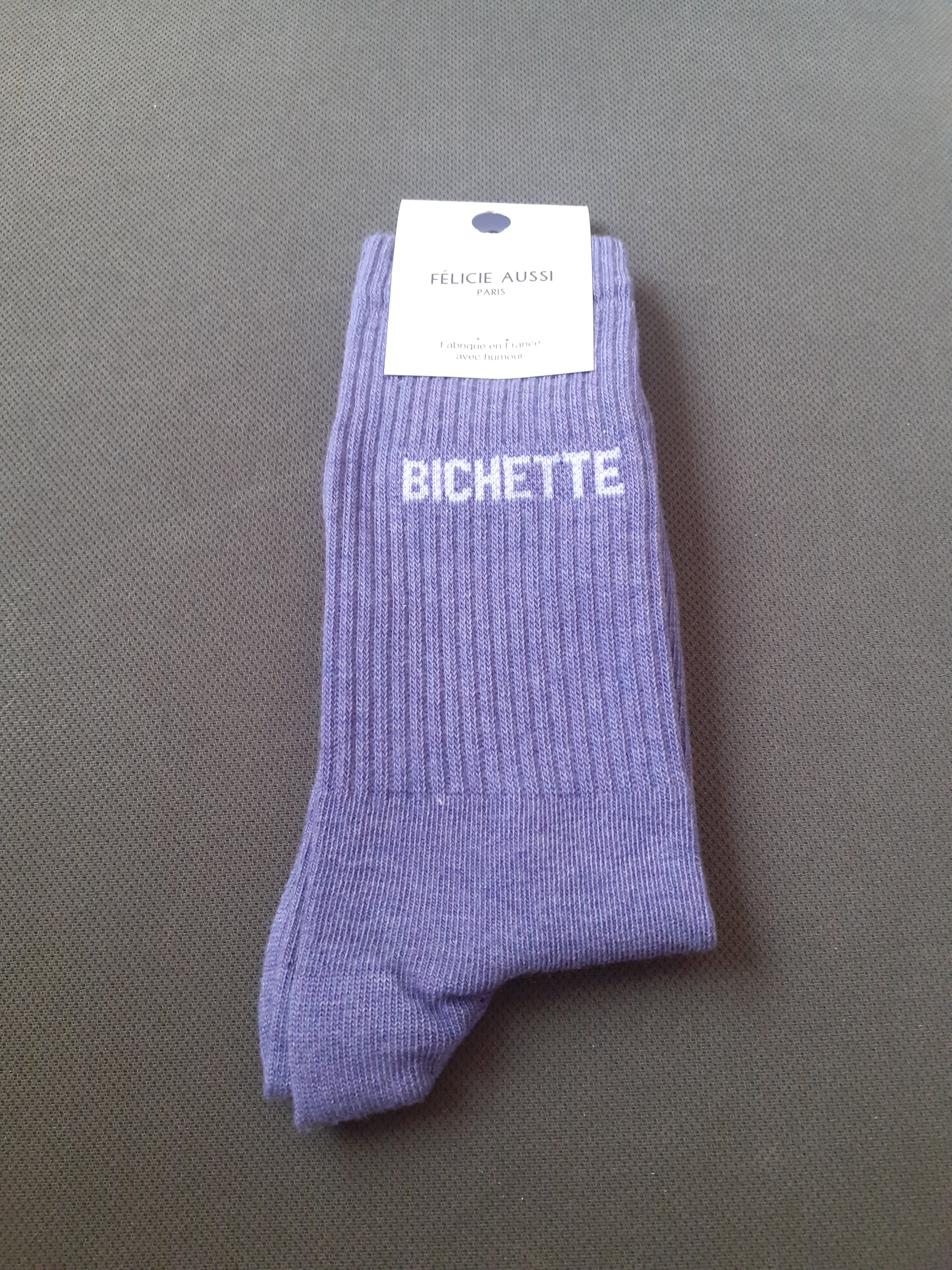 Chaussettes - BICHETTE - mauve chiné 36/40