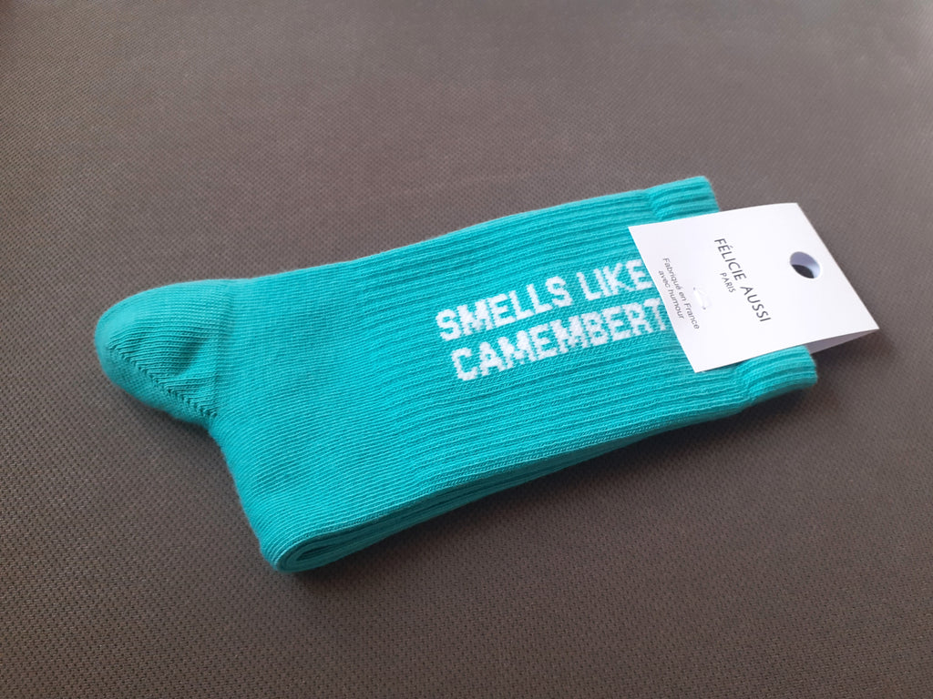 Socks - Smells Like CAMEMBERT - cyan 36/40