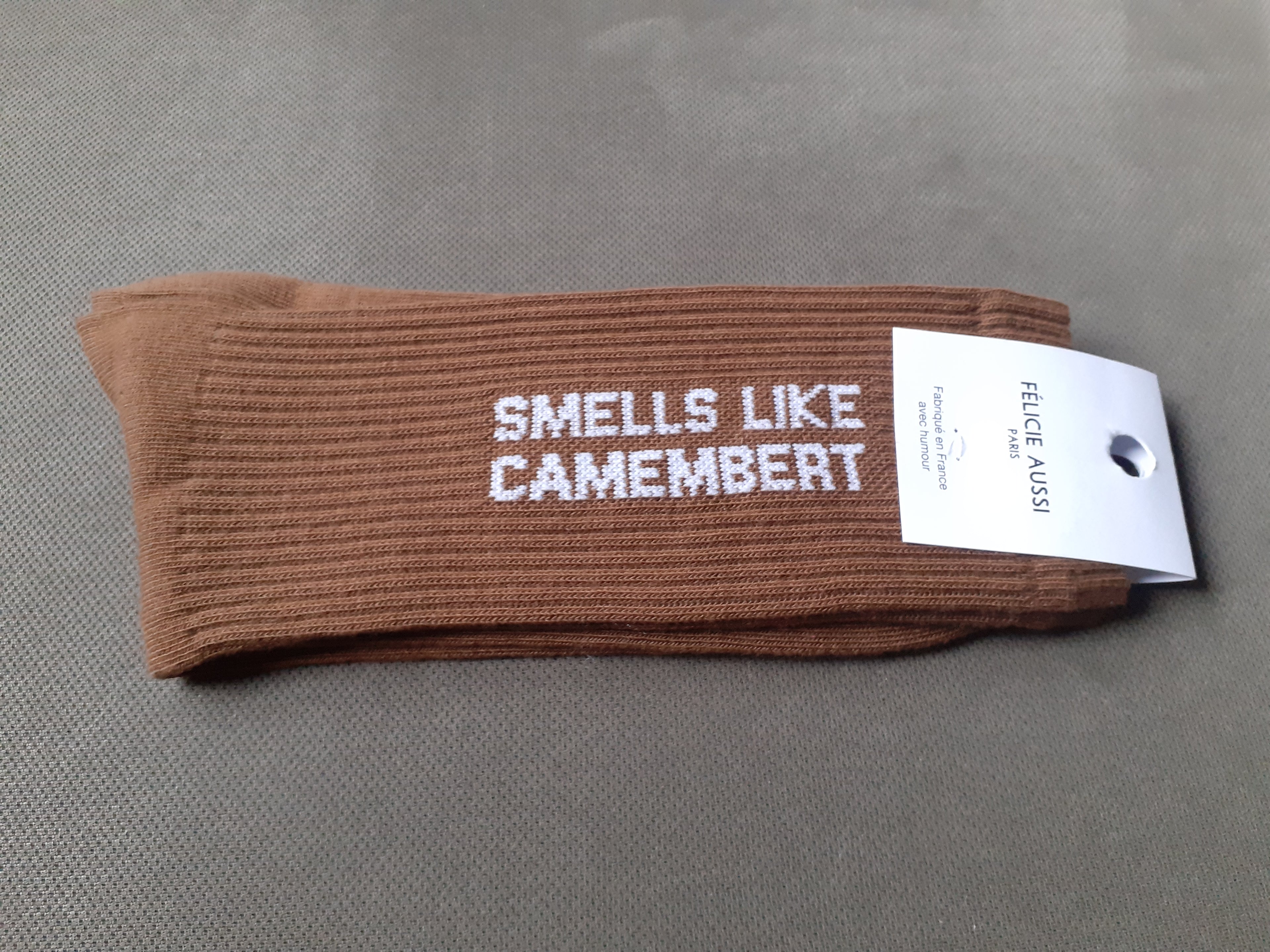 Chaussettes - Smells Like CAMEMBERT - marron 40/45