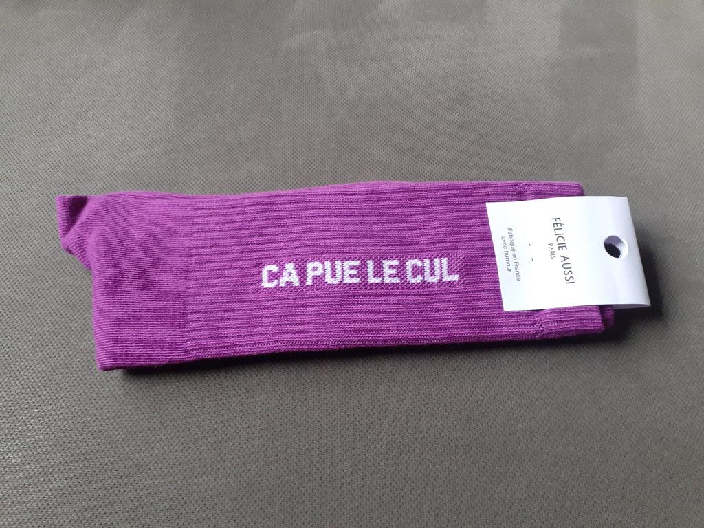 Chaussettes - Ça Pue Le Cul - orchidée 40/45