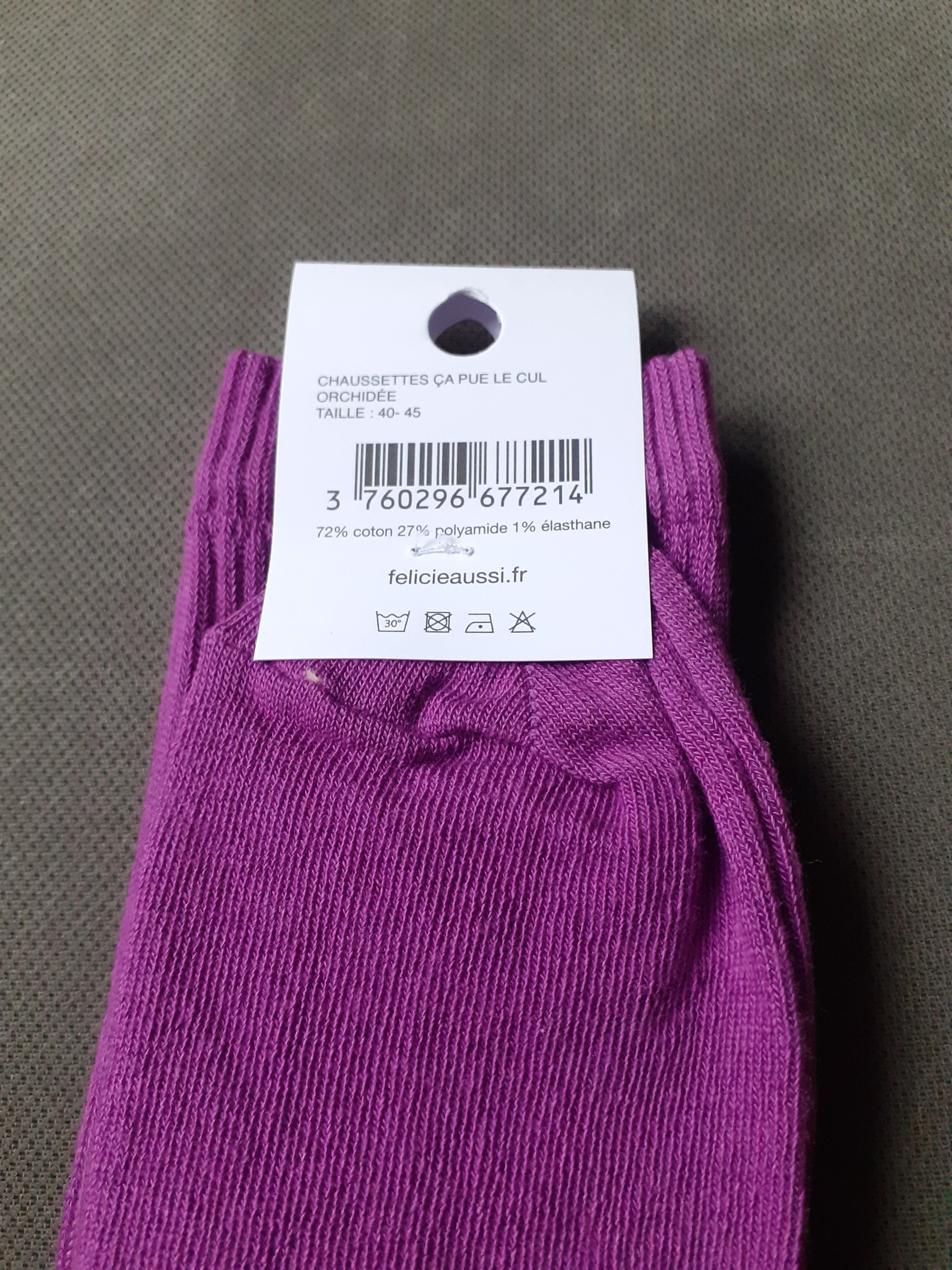 Chaussettes - Ça Pue Le Cul - orchidée 40/45