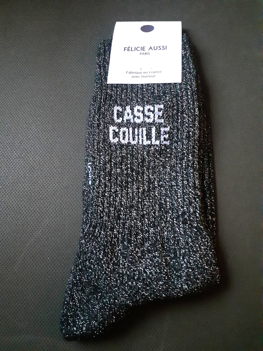 Glitter Socks - CASSE COUILLE - black 36/40