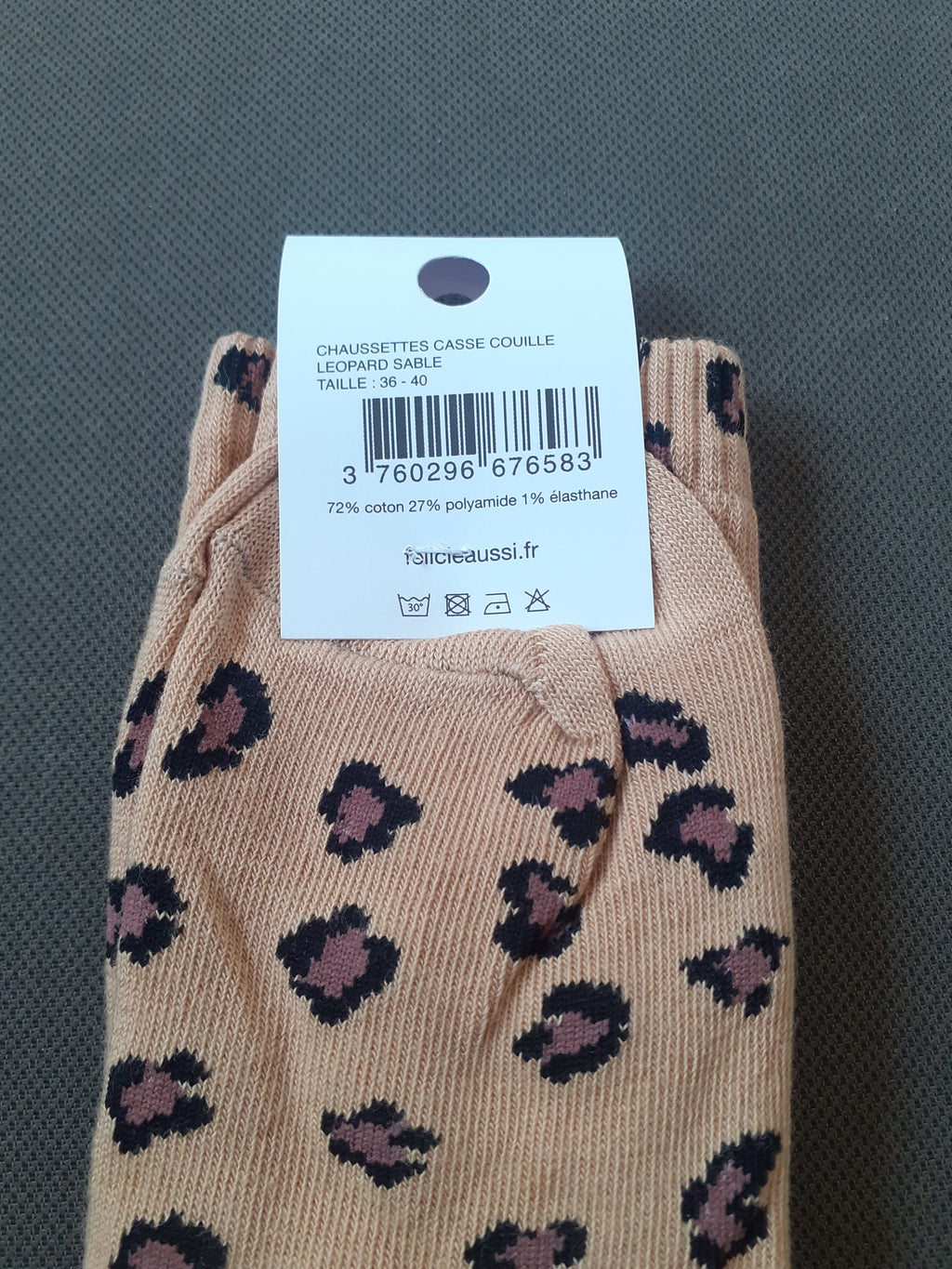 Chaussettes - CASSE COUILLE - léopard 36/40