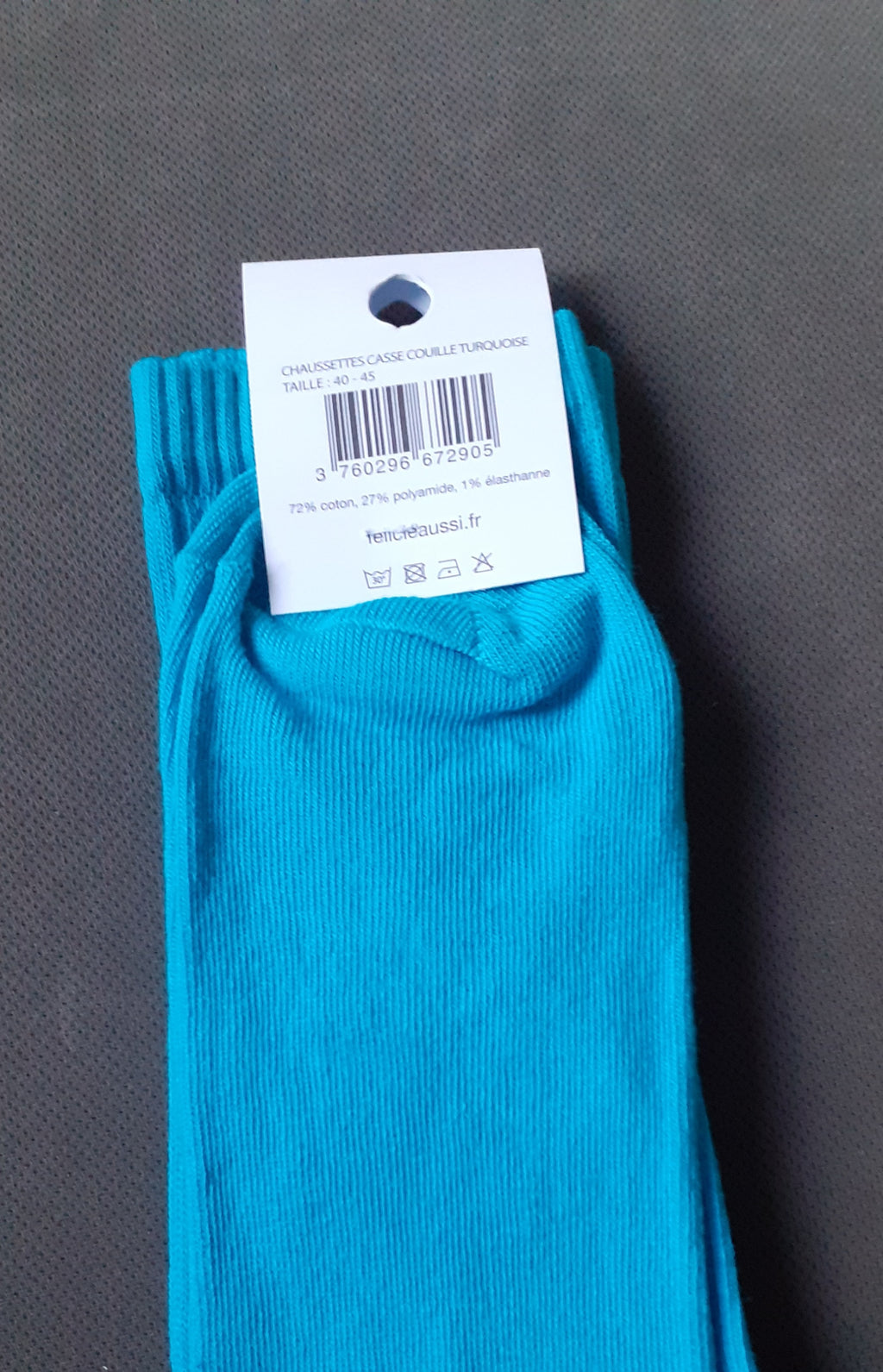 Chaussettes - CASSE COUILLE - turquoise 40/45