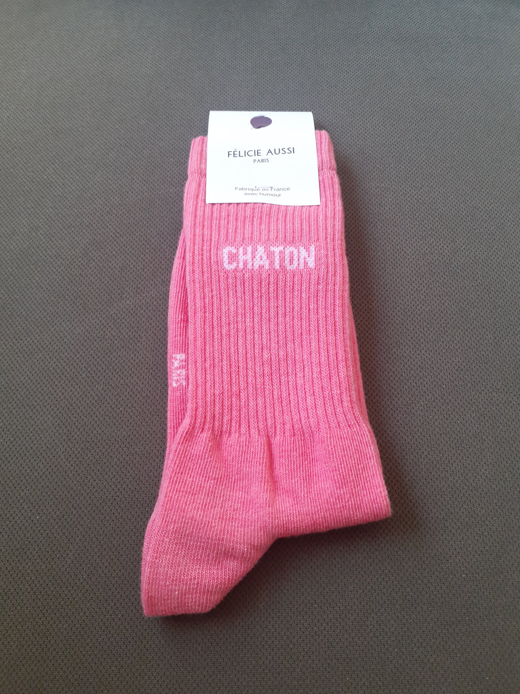 Chaussettes - CHATON - fraise chiné 36/40