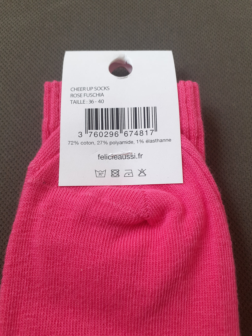 Chaussettes - CHEER UP SOCKS - fuchsia 36/40