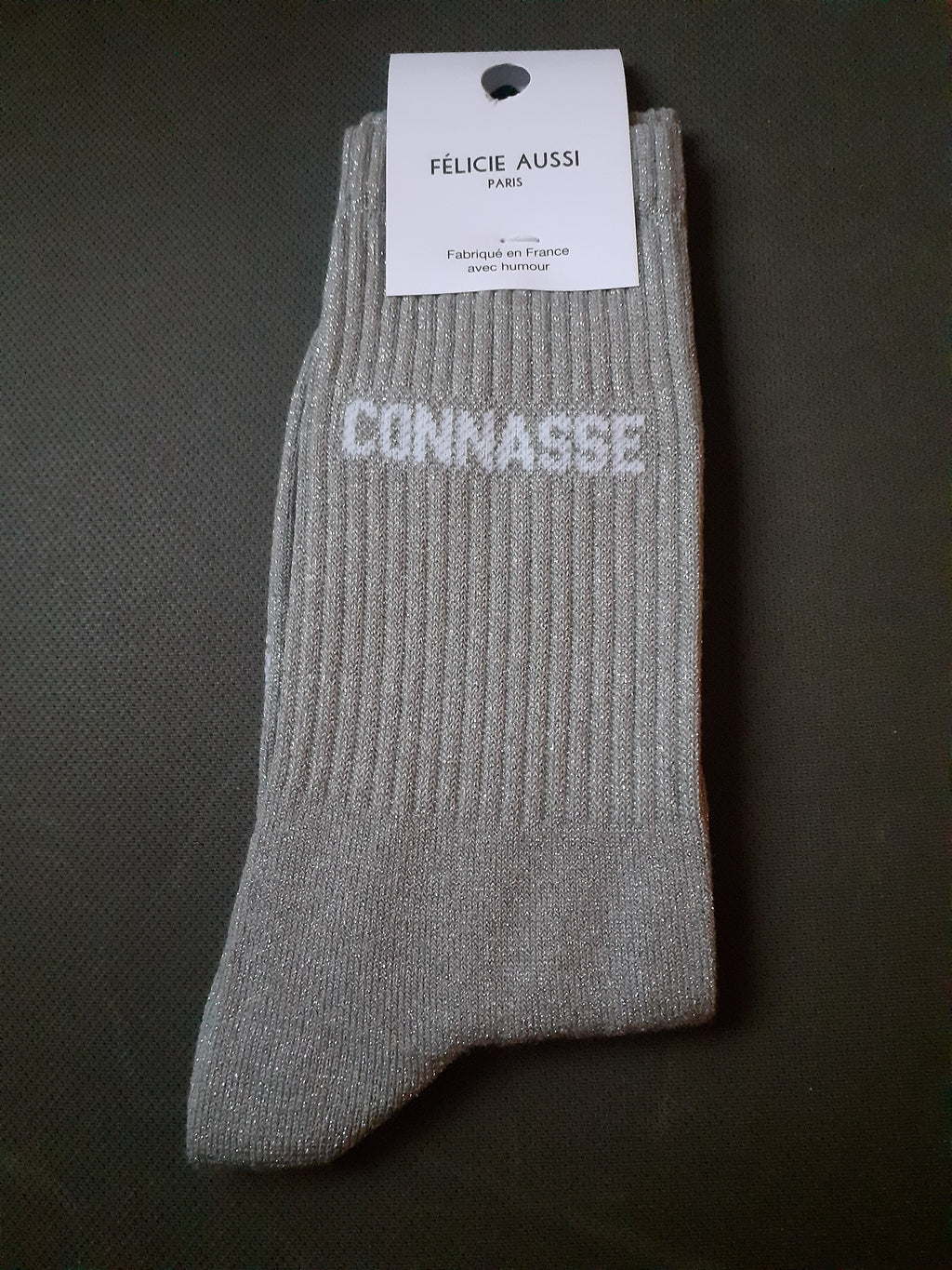 Sparkly socks - CONNASSE - champagne 36/40