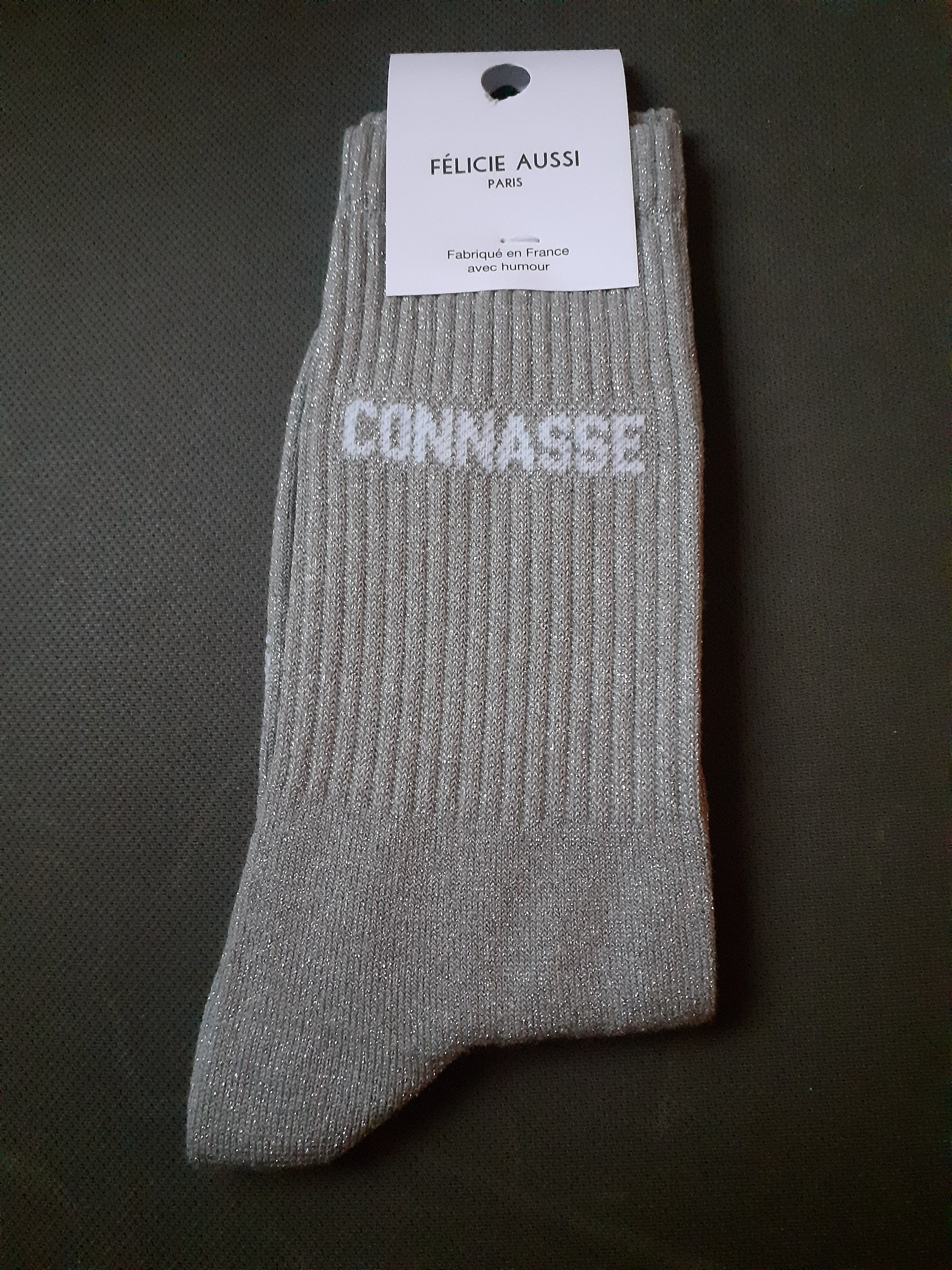 Sparkly socks - CONNASSE - champagne 36/40
