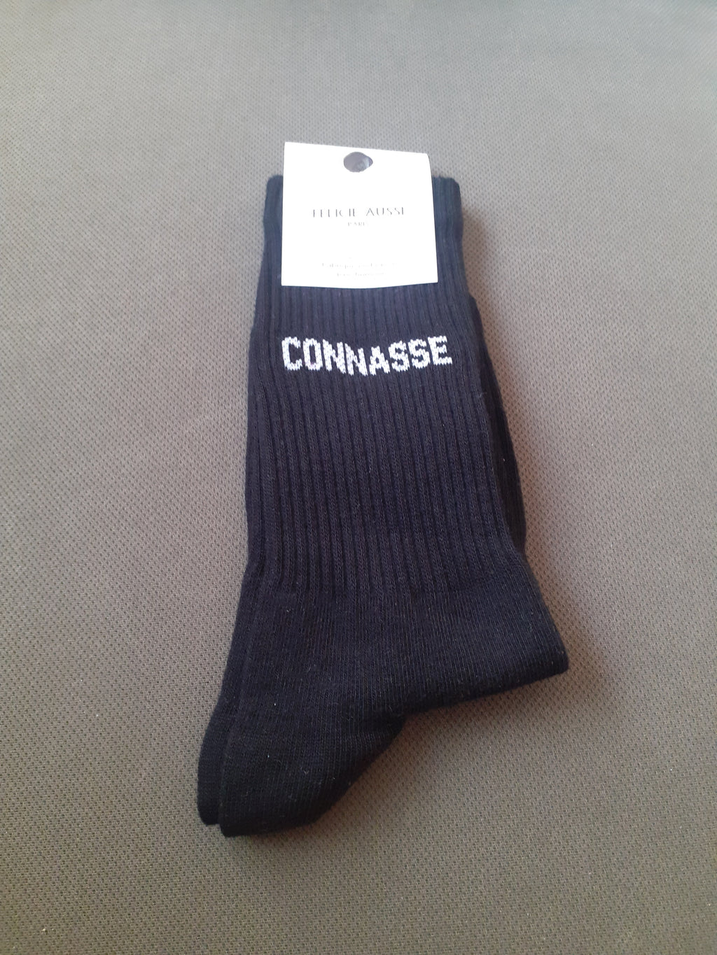Chaussettes - CONNASSE - noire 36/40