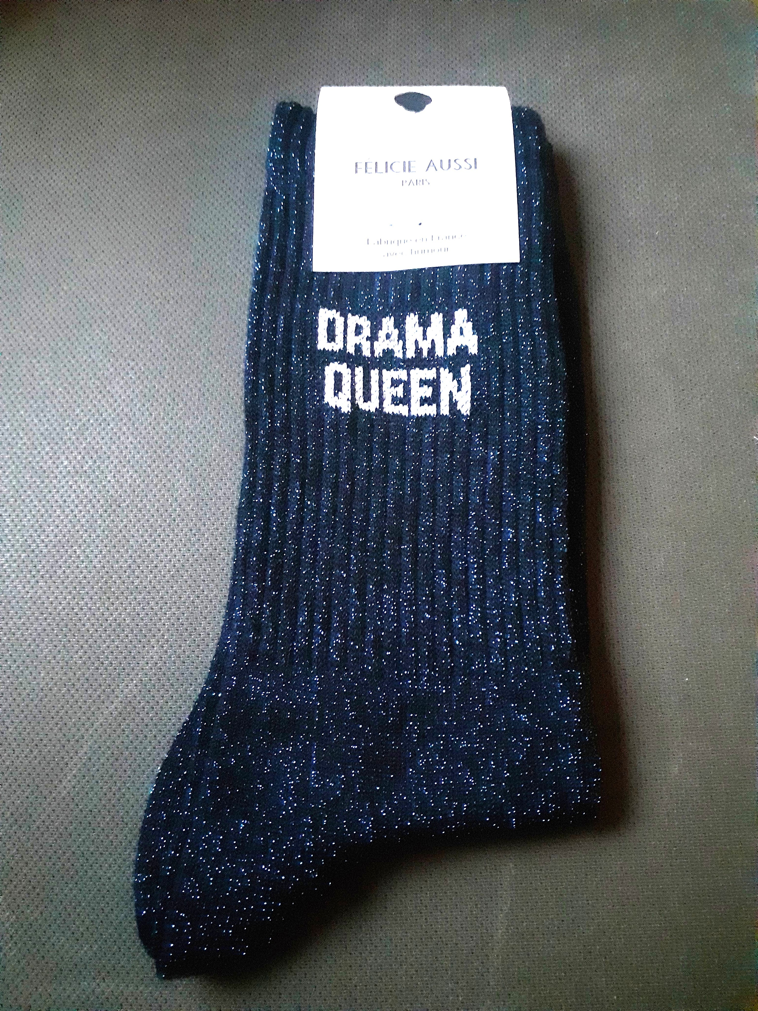 Glitter socks - DRAMA QUEEN - galaxy 36/40