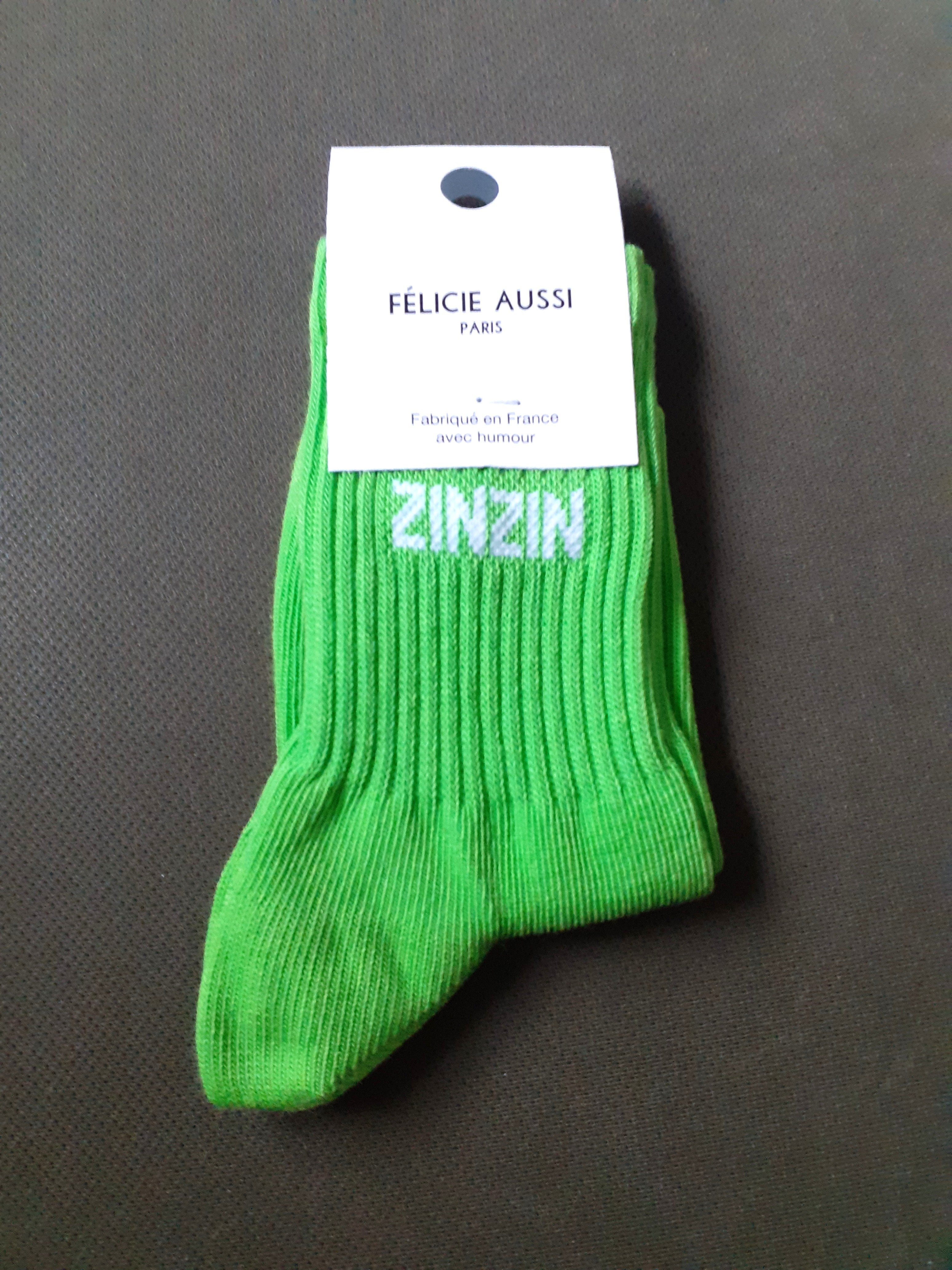 Chaussettes Enfant - ZINZIN - vert (3 tailles)