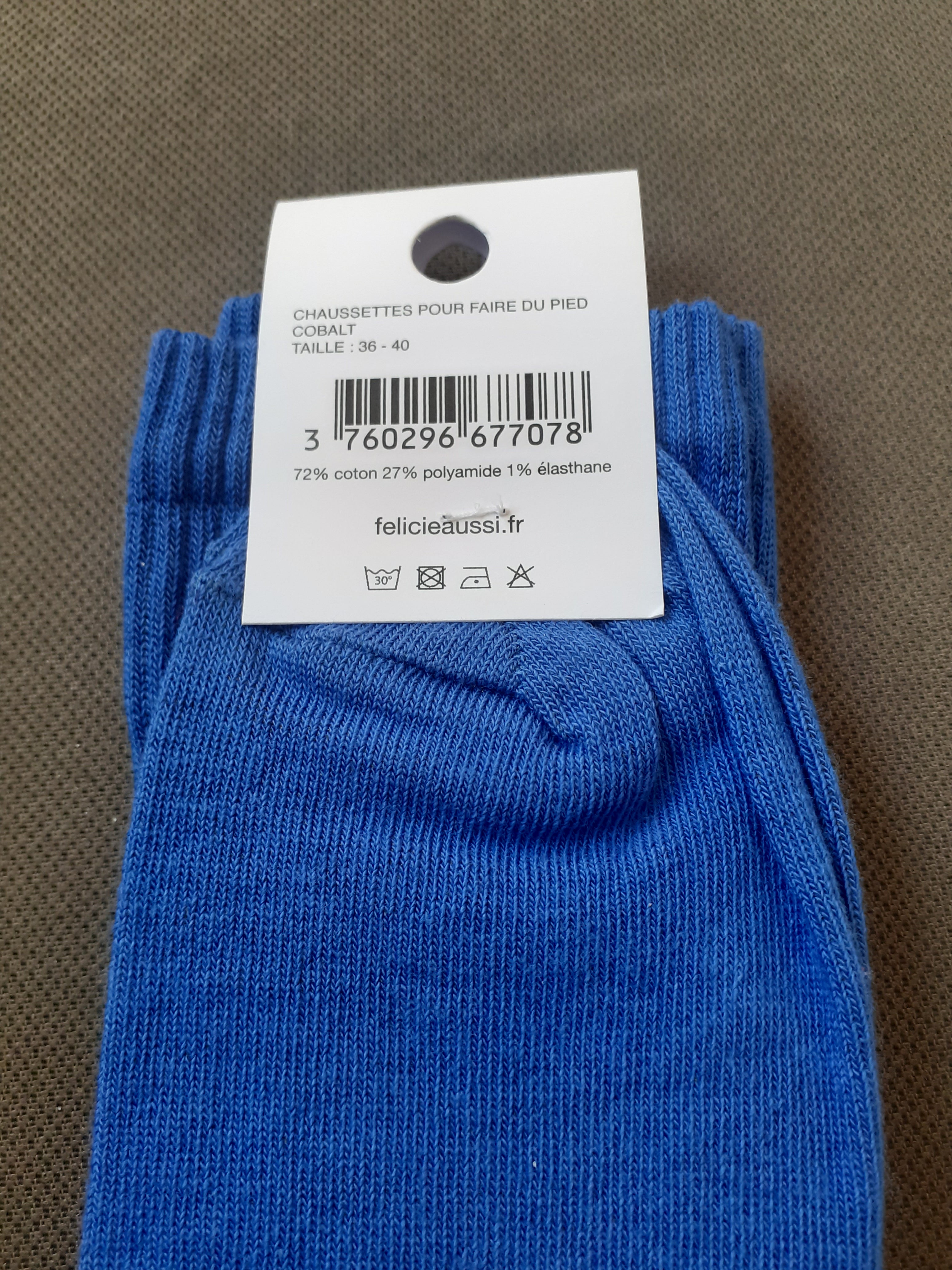 Chaussettes - Pour Faire du Pied - cobalt 36/40