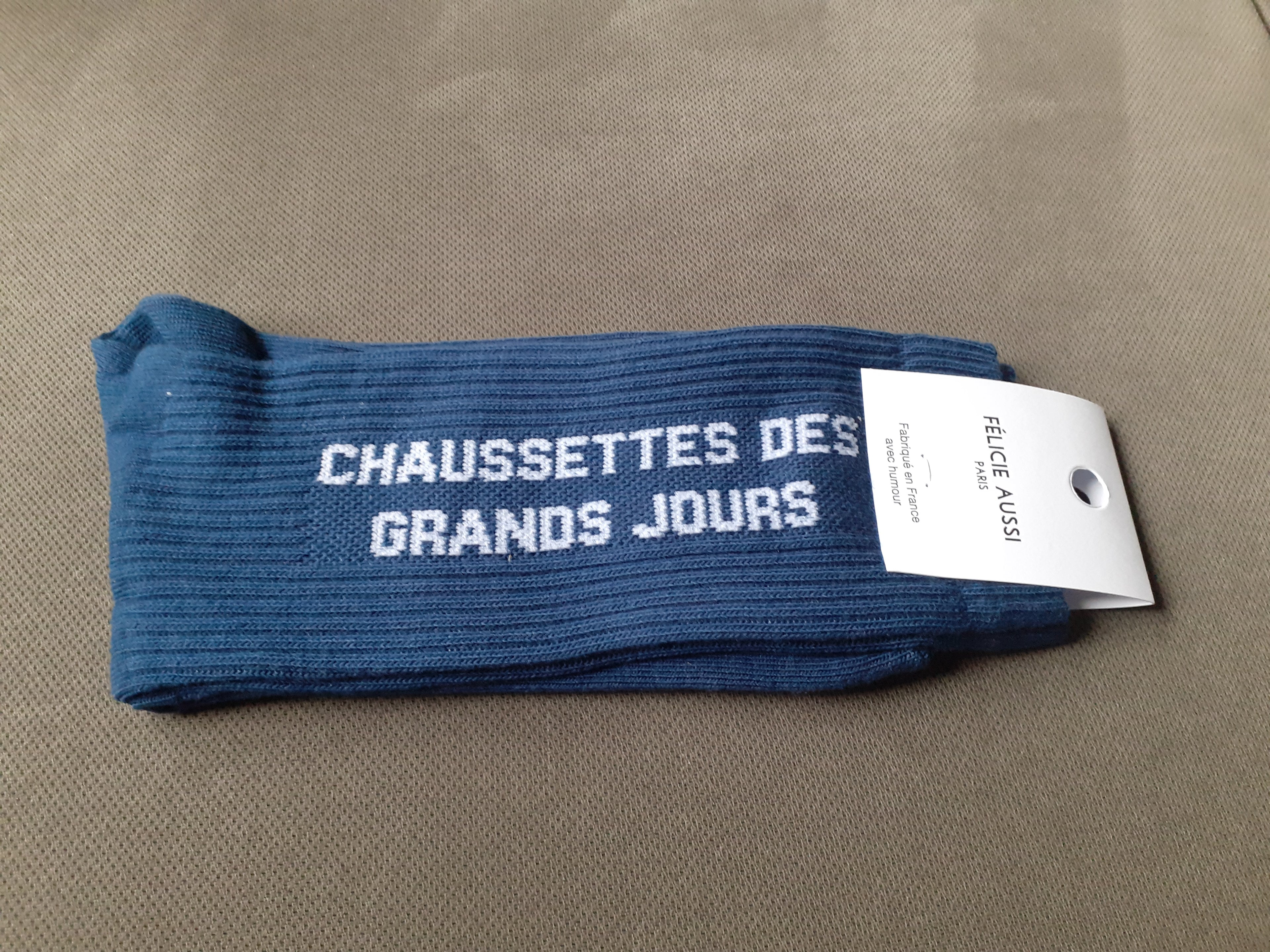 Chaussettes - Des Grands Jours - bleu de Prusse 40/45