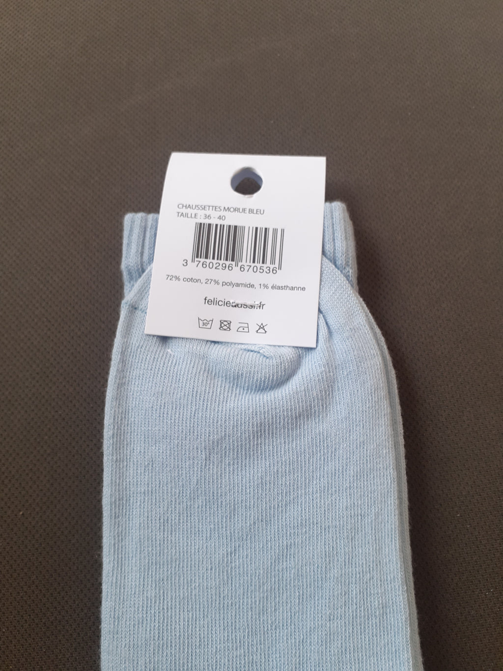 Chaussettes - MORUE - bleu ciel 36/40