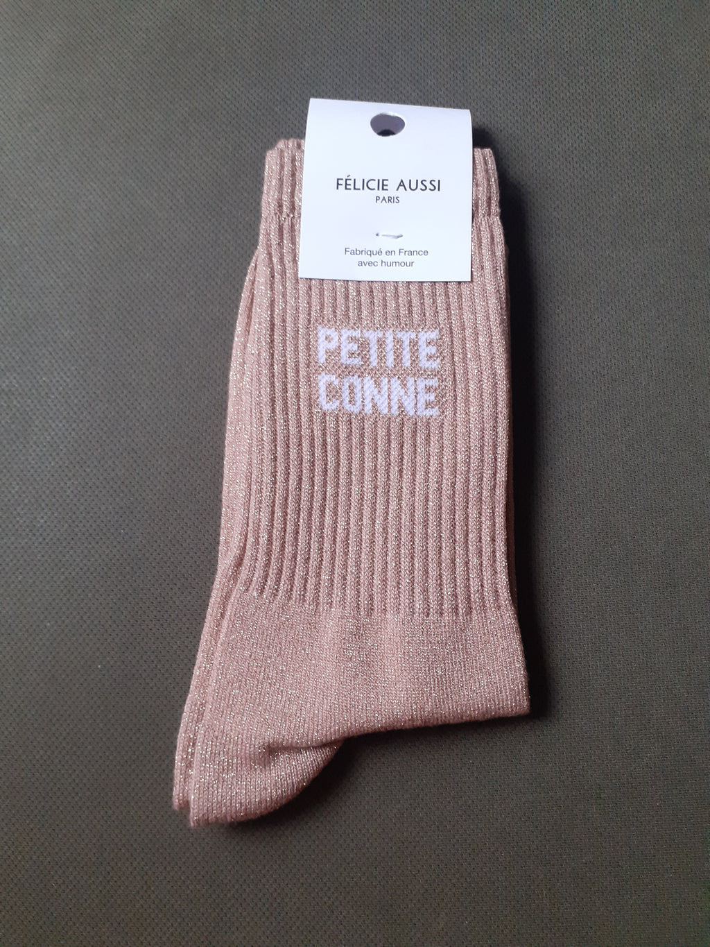 Sparkly Socks - PETITE CONNE - old pink 36/40