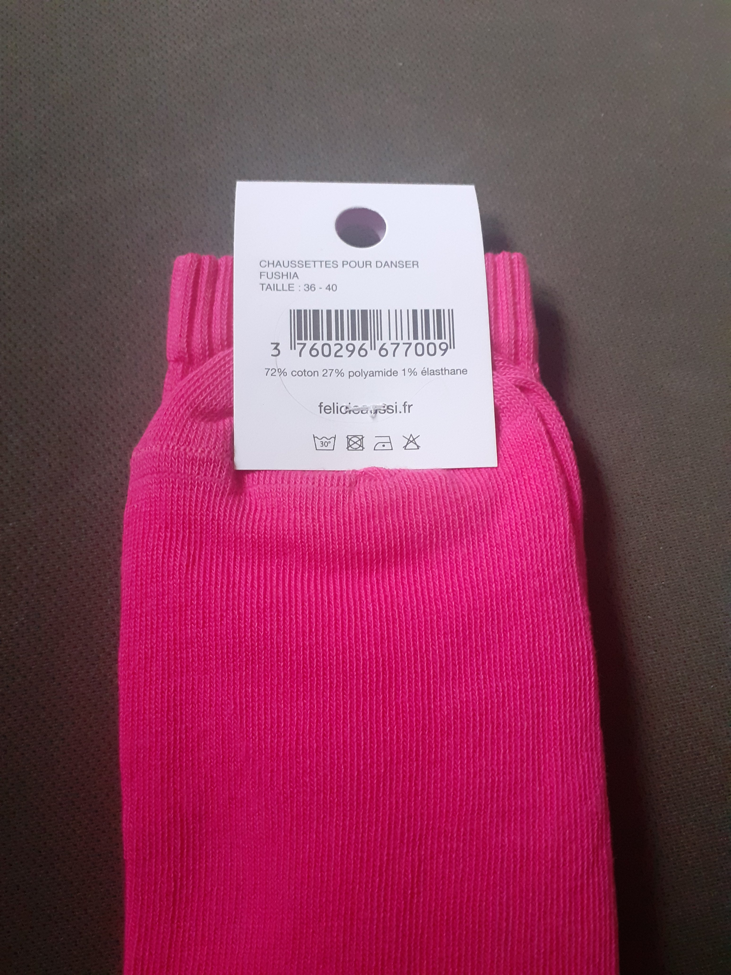 Chaussettes - POUR DANSER - fuchsia 36/40