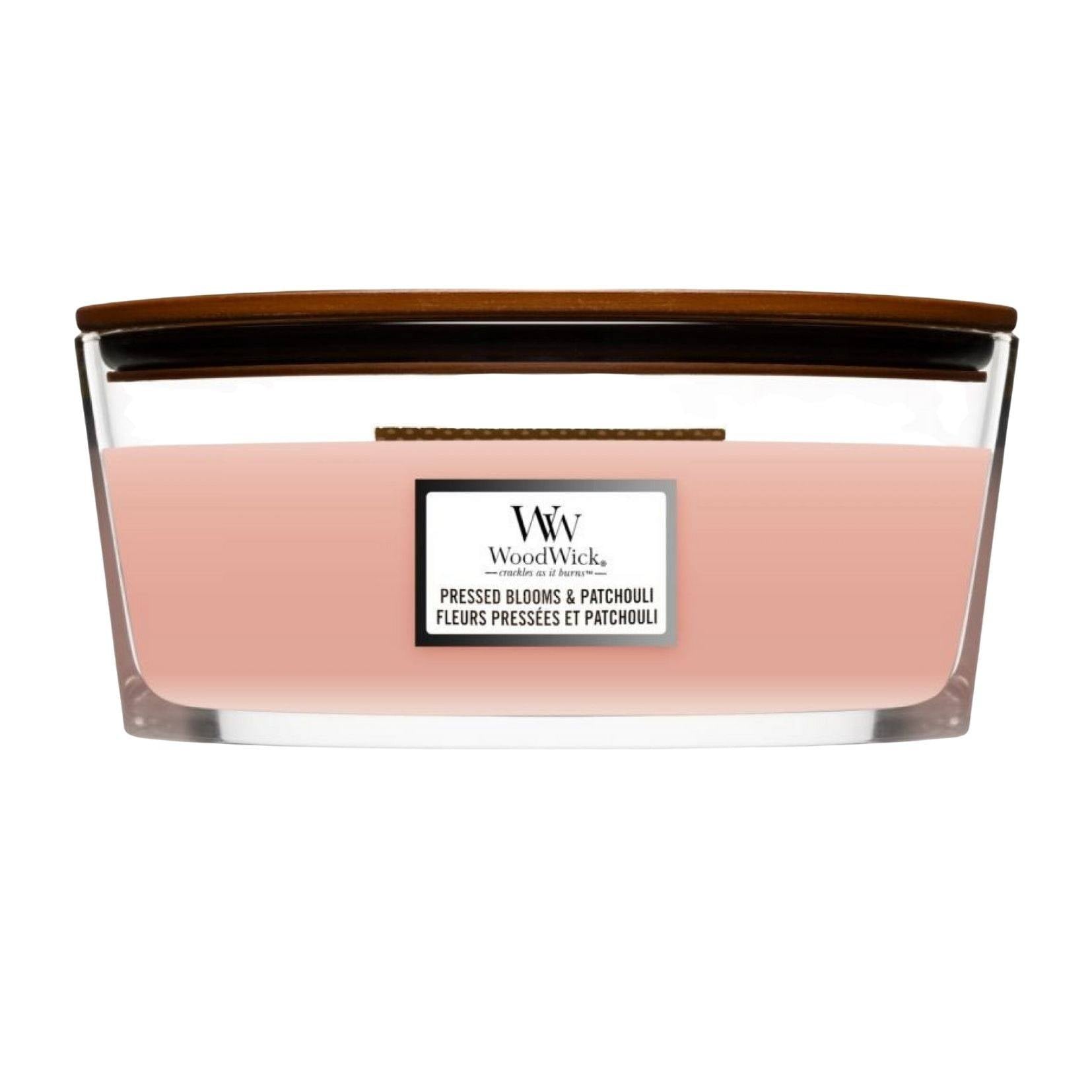 Woodwick Ellipse Pressed Blooms & Patchouli 453g