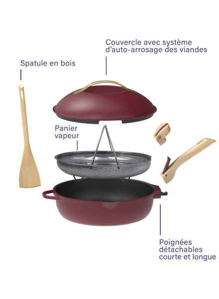 La FABULEUSE poêle – 28cm – Rubis