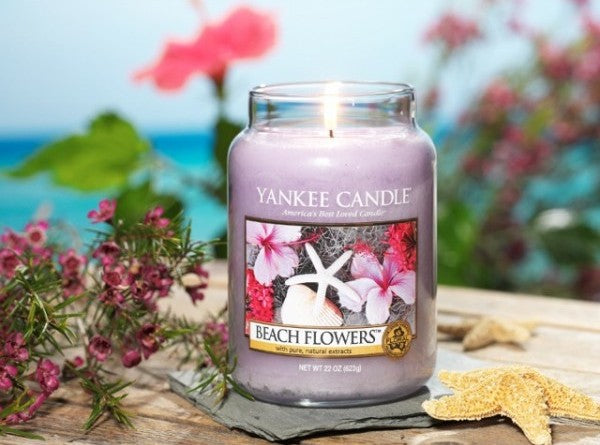 Yankee Candle Beach Flowers 623g - Large Jar