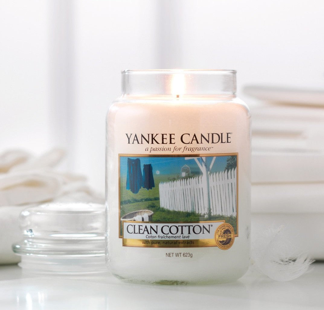 Yankee Candle Clean Cotton 623g - Large Jar