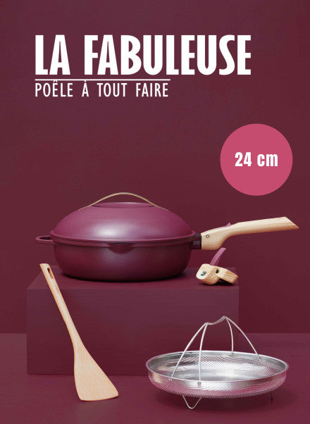 La FABULEUSE poêle – 24cm – Rubis