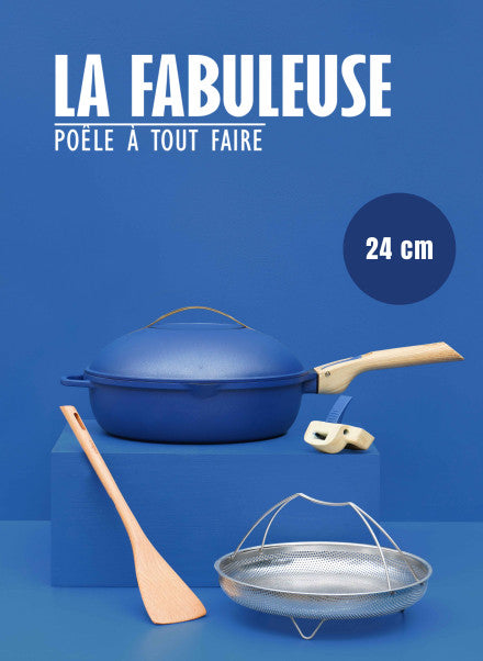 La FABULEUSE poêle – 24cm – Saphir