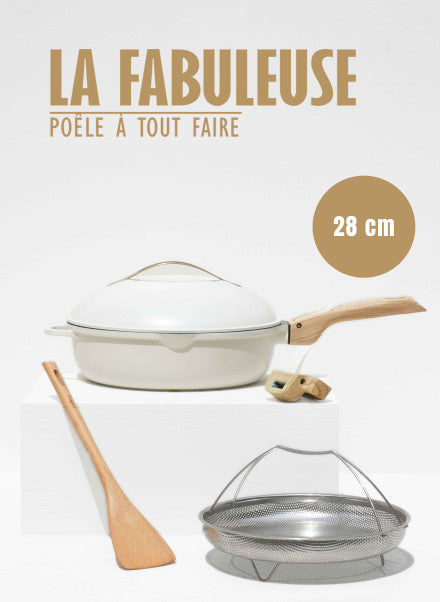 La FABULEUSE poêle – 28cm – Meringue