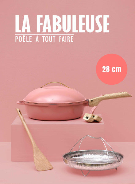 La FABULEUSE poêle – 28cm – Pivoine