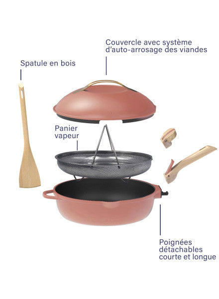 La FABULEUSE poêle – 28cm – Pivoine