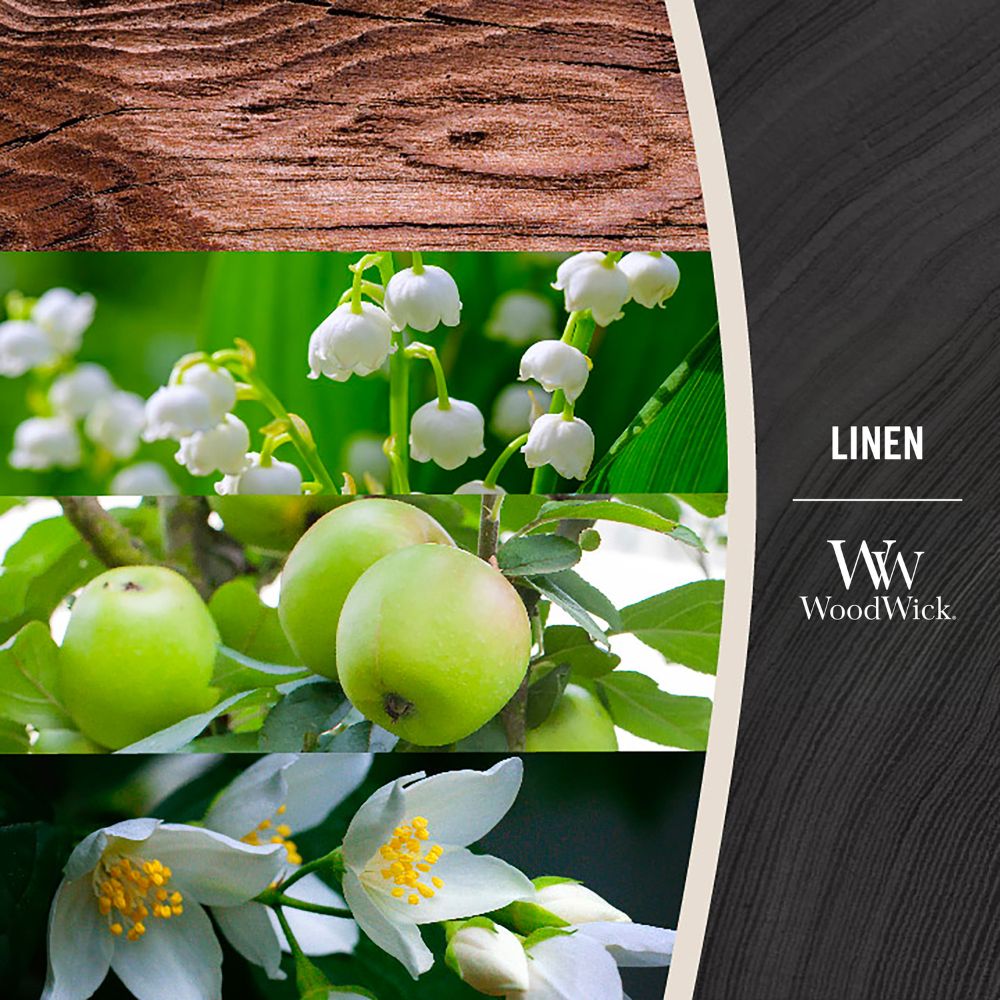 Woodwick Large Linen (Clean Linen) 609g