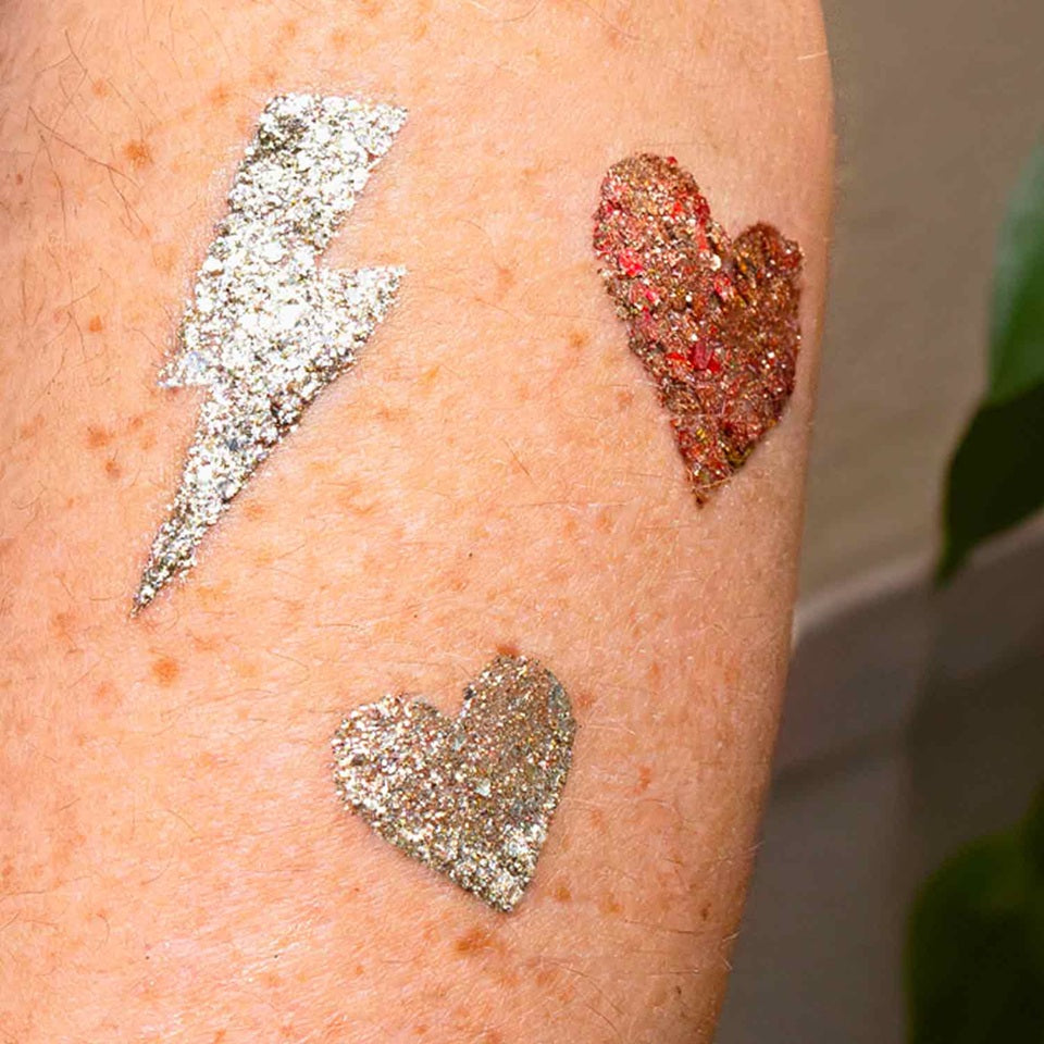 Si Si La Paillette - Hearts & Lightning Stencil