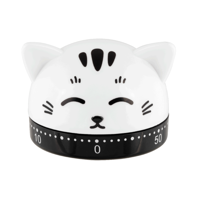 Minuteur de Cuisine - Chat Blanc