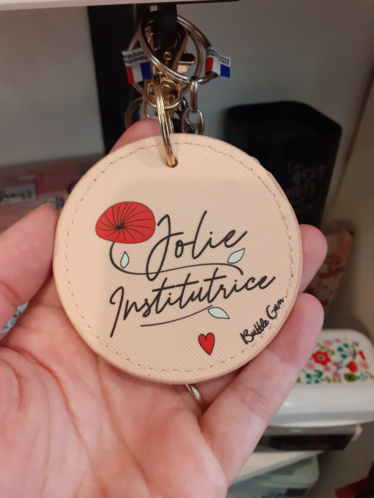 Porte-clés simili - Jolie Institutrice