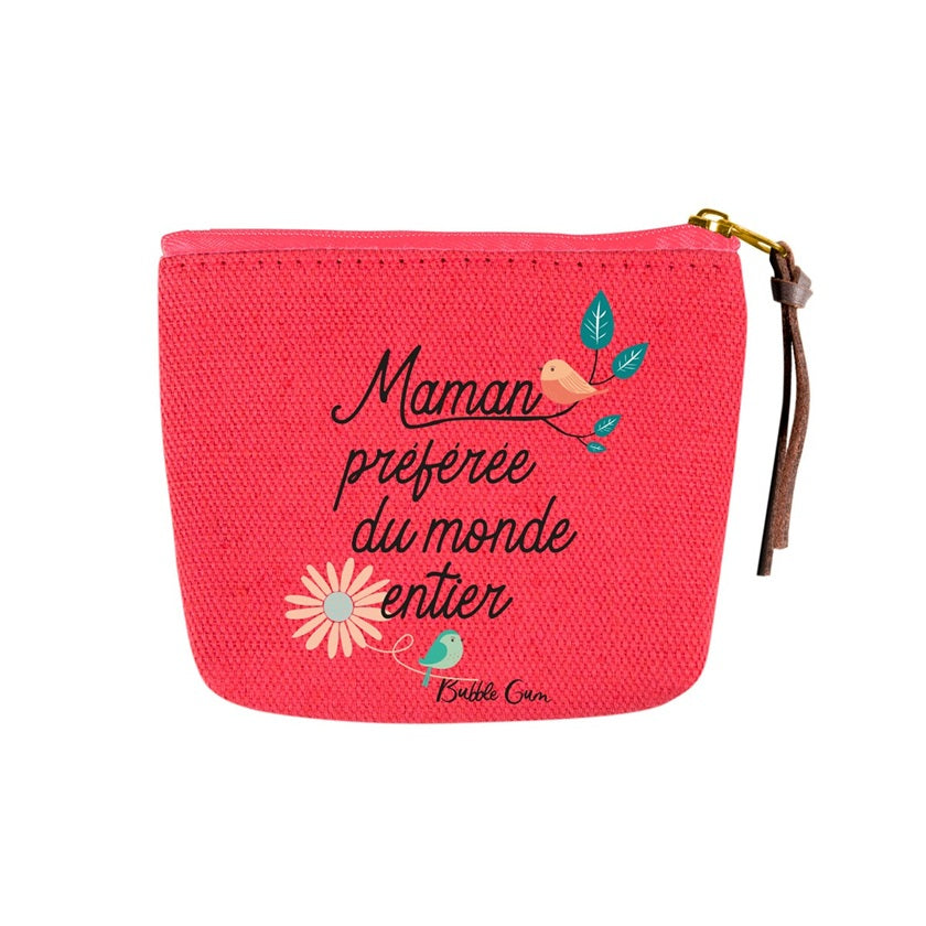 Cotton Purse - World's Favorite Mom