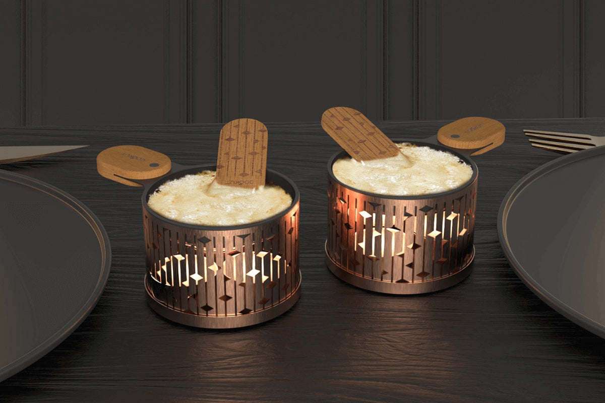 Raclette à la bougie - Coffret Cuivre
