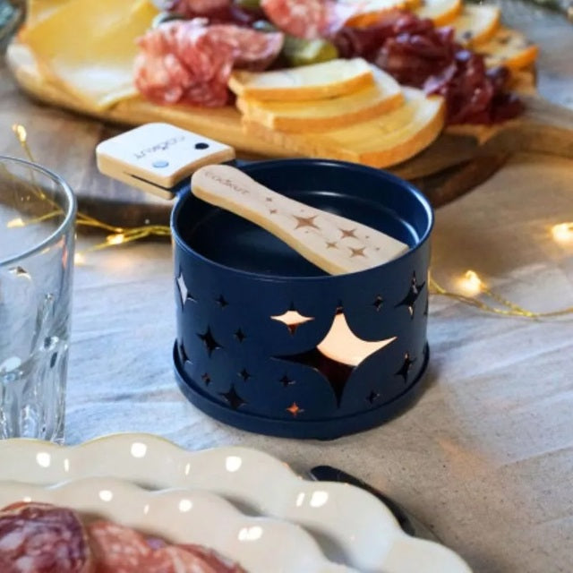 Raclette à la bougie - Coffret Étoiles - Bleu